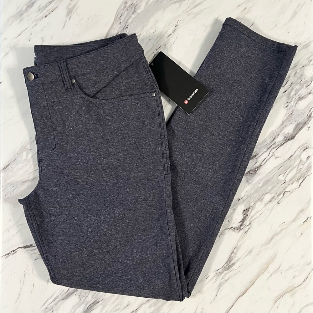 Lululemon Mens ABC Slim-Fit Pant 34” Dark Heather Gray